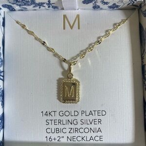 Elegant Gold Plated Initial Necklace by